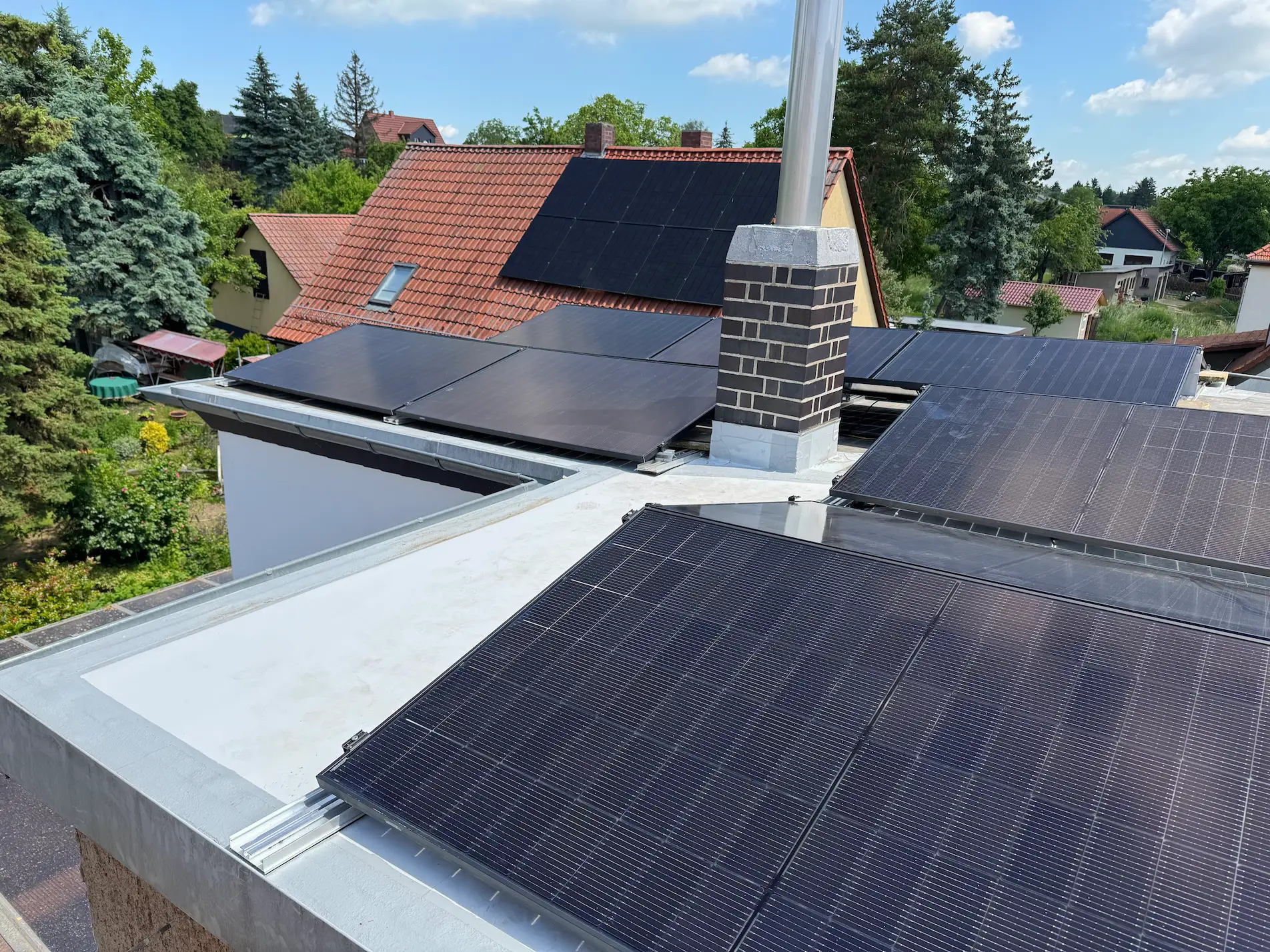 Solaranlage auf Flach- und Satteldach